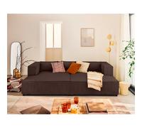 Lisa design canapé droit Stella - Marron