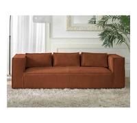 Lisa design canapé droit Stella - Terracotta