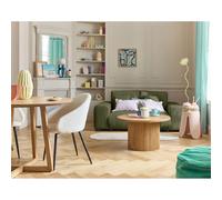 Lisa design canapé droit velours 2 places - Vert