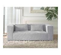 Lisa design canapé fixe 2 places - Gris clair