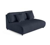 Lisa design Canapé Garance en velours - Bleu foncé