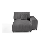Lisa design canapé méridienne 2 pl - Gris clair