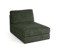 Lisa design canapé méridienne fourrure synthétique - Vert