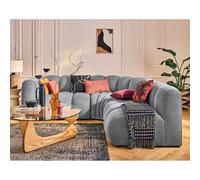 Lisa design Canapé modulable Debbie 4 places - Gris