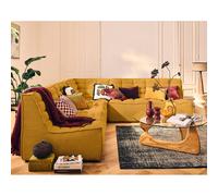 Lisa design Canapé modulable Ellie - Jaune