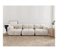 Lisa design Canapé modulable Grace 3 places - Beige