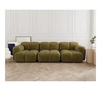 Lisa design Canapé modulable Grace 3 places - Olive