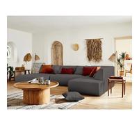 Lisa design Canapé modulable Onyx - Gris foncé