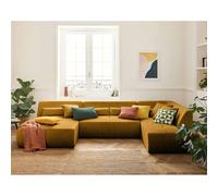 Lisa design canapé modulable Onyx - Jaune velours