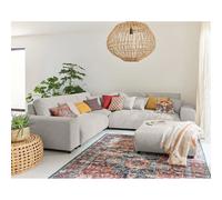 Lisa design canapé modulable velours - Gris clair