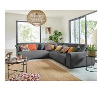 Lisa design canapé modulable velours - Gris foncé