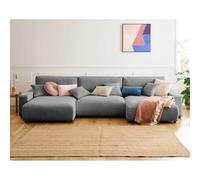 Lisa design canapé panoramique convertible - Gris