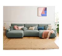 Lisa design canapé panoramique convertible Pivoine - Vert