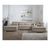 Lisa design Canapé panoramique d'angle droit - Beige