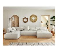 Lisa design Canapé panoramique Onyx - Beige