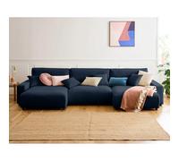 Lisa design canapé panoramique Pivoine - Bleu