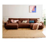 Lisa design canapé panoramique Pivoine - Terracotta
