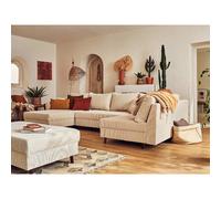 Lisa design Canapé panoramique Rune - Beige