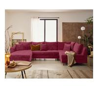 Lisa design Canapé panoramique Rune - Prune