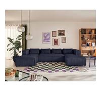 Lisa design canapé panoramique Stella - Bleu marine