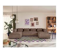 Lisa design canapé panoramique Stella - Taupe