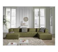 Lisa design Canapé panoramique Stella - Vert