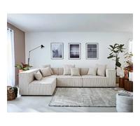 Lisa design Colombine canapé d'angle modulable - Beige