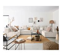 Lisa design Colombine canapé modulable panoramique - Beige
