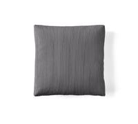 Lisa Design Colombine en velours côtelé 54x54 cm - Gris foncé