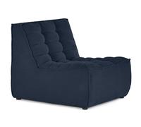 Lisa design Ellie fauteuil velours - Bleu marine
