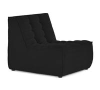 Lisa design fauteuil Ellie velours - Noir