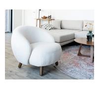 Lisa design Fauteuil Nayeli scandinave - Blanc