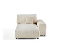 Lisa design Garance canapé méridienne - Beige