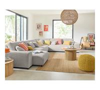 Lisa design Garance canapé modulable 8 places - Gris