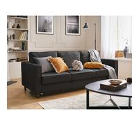 Lisa Design Jake - Canapé Convertible 3 Places - Gris Foncé