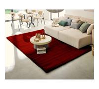 Joy - tapis rectangulaire - fausse fourrure - rouge - Rouge
