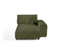 Lisa design méridienne 2 places velours - Vert