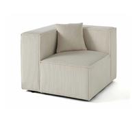 Lisa design module assise gauche canapé modulable - Beige