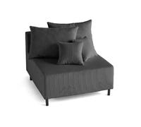 Lisa design module canapé Edinburg - Gris foncé