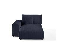 Lisa design module canapé méridienne gauche - Bleu marine