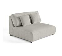 Lisa design Module canapé modulable 2 places - Gris clair