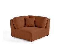 Lisa design module d'angle canapé modulable - Terracotta