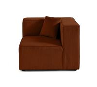 Lisa design module d'angle velours - Terracotta
