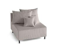 Lisa design Module de canapé Edinburg - Gris clair