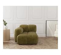 Lisa design Module de canapé gauche Grace - Olive