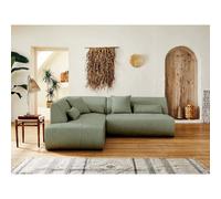 Lisa design Onyx canapé d'angle modulable - Vert