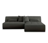 Lisa Design Onyx - canapé modulable d'angle réversible 4 Places - en Tissu