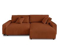 Lisa Design Pivoine - canapé d'angle réversible - 4 Places - Convertible avec Coffre - en Velours côtelé