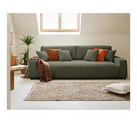 Lisa design Pivoine canapé droit convertible - Vert