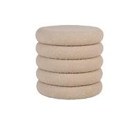 Lisa design Pouf Marely - Beige